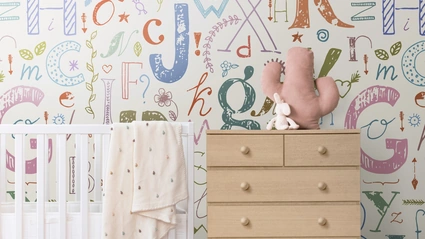 Carta da parati Letters di Pintdecor
