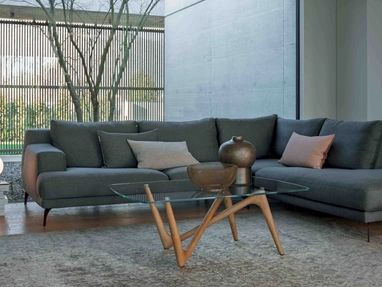 Tavolino in vetro Esse Coffee Wood di Compar Italia