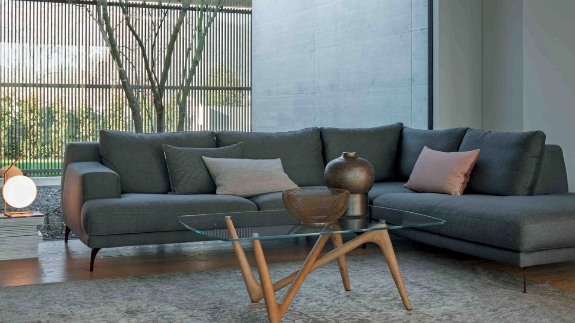 Tavolino in vetro Esse Coffee Wood di Compar Italia