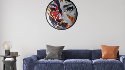 Orologio tondo 03 di Pintdecor