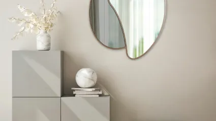 Specchio Collisione Nero di Pintdecor
