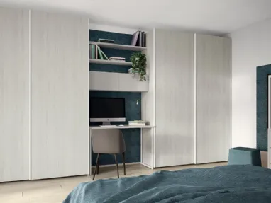 Armadio Jolly Free con Scrittoio M308 di Colombini Casa