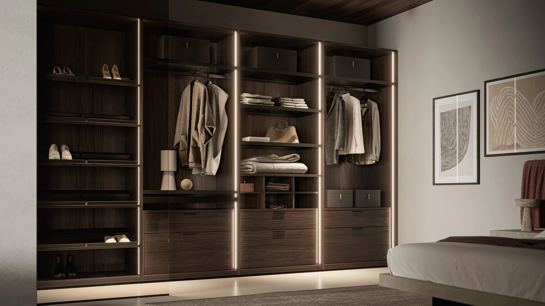 Cabina Armadio Naked effetto legno di SantaLucia