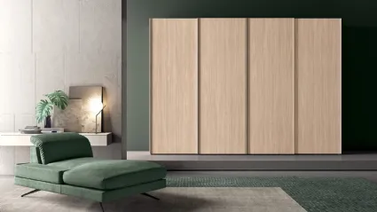 Armadio con ante scorrevoli Vitalyty Style in melaminico finitura effetto legno di Colombini Casa