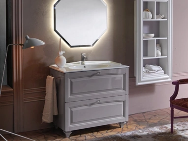 Mobile Bagno da appoggio in laccato lucido ACANTHIS AC14 di Compab