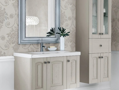 Mobile da Bagno sospeso in frassino laccato ACANTHIS AC23 di Compab