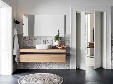 Mobile da Bagno sospeso in legno Teddy 03 di Alta Corte