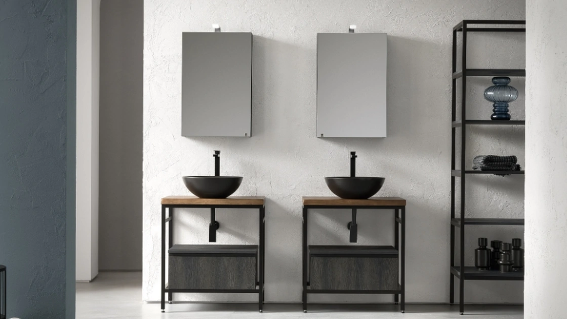 Mobile Bagno da appoggio in nobilitato effetto legno B-GO BG015 di Compab