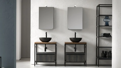 Mobile Bagno da appoggio in nobilitato effetto legno B-GO BG015 di Compab