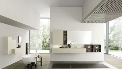 Mobile da Bagno sospeso M2 System C201 in ecomalta di Baxar