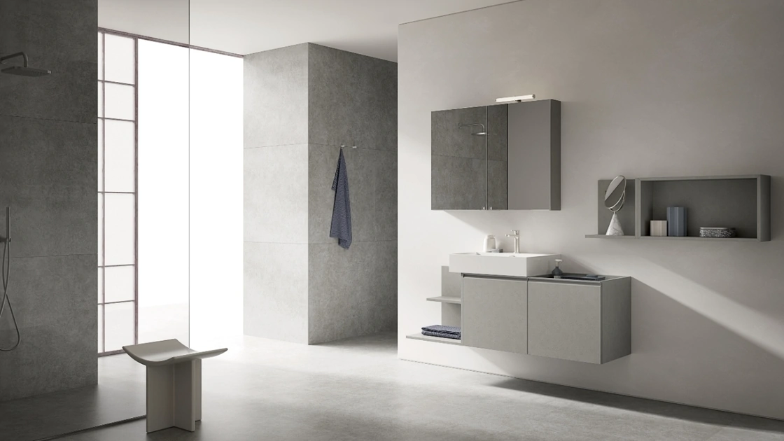 Mobile da Bagno sospeso BIK BK12 di Compab