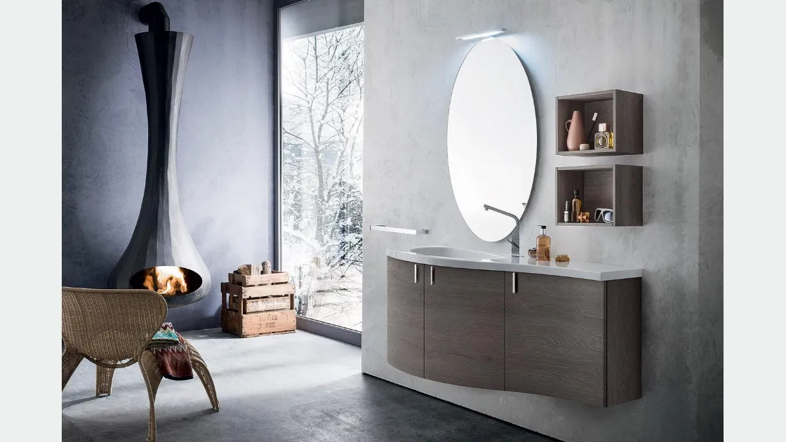 Mobile da Bagno IBey Curva 45 Fluidità delle linee di Idealbagni