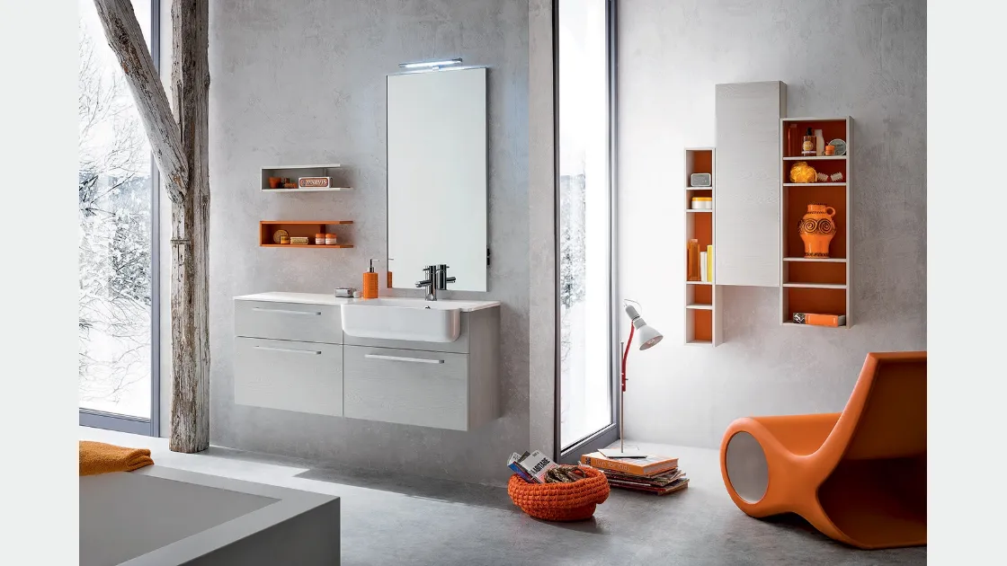 Mobile da Bagno IBey 35 Essenzialità Moderna di Idealbagni