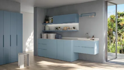 Mobile da Bagno Lavanderia 19 in melaminico e laccato di Idealbagni