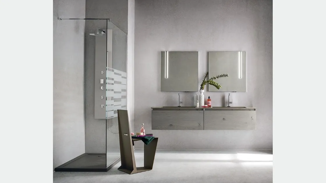 Colonna Doccia Wall Quadra di Idealbagni
