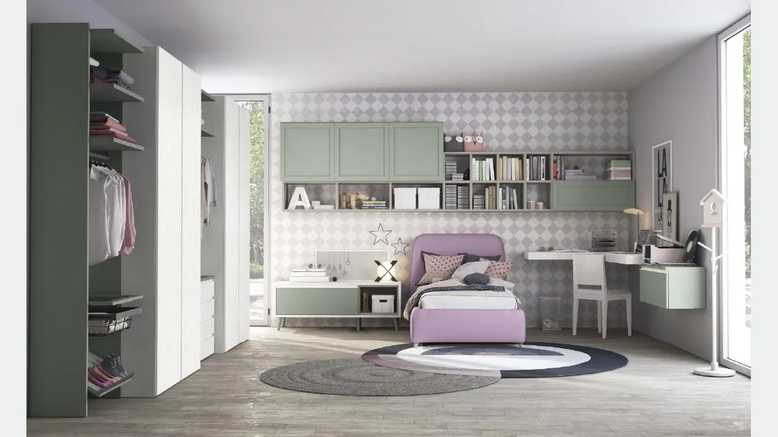 Cameretta componibile Golf C116 in melaminico di Colombini Casa