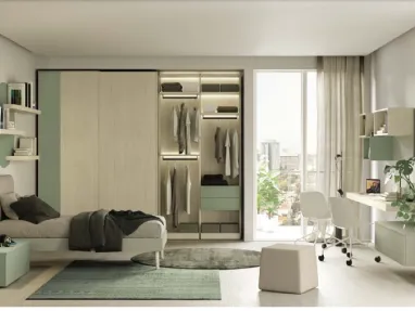 Cameretta componibile Golf Y110 in melaminico di Colombini Casa