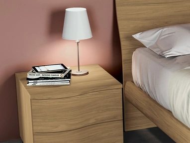 Comodino moderno con design a onda Arco di SantaLucia