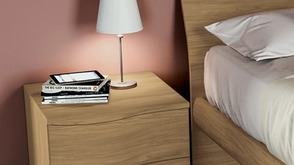 Comodino moderno con design a onda Arco di SantaLucia