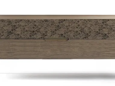 Comò Icon's 101 Damasco in legno con stampa decorativa di Devina Nais