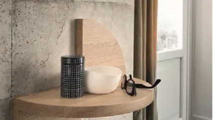 Comodino Petalo in legno massello di Alta Corte