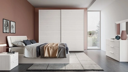 Gruppo Notte Kros in finitura Matwood White di SantaLucia