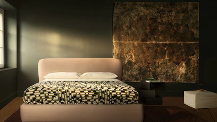 Letto imbottito Corolle di Bolzan Letti