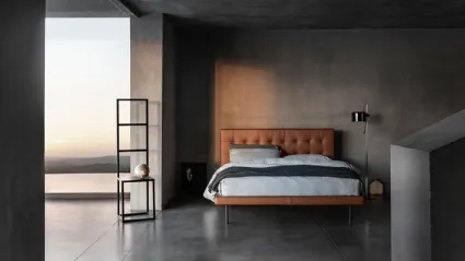 Letto in pelle Freedom di Bolzan Letti