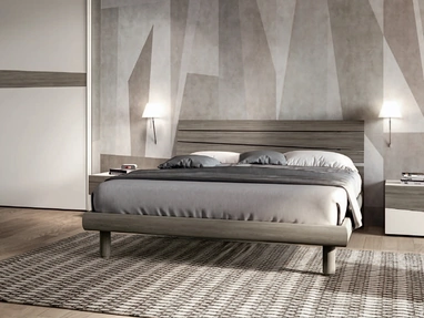 Letto moderno con testiera Mistral di SantaLucia