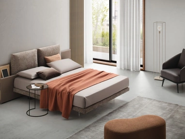 Letto Opera in tessuto imbottito di Le Comfort