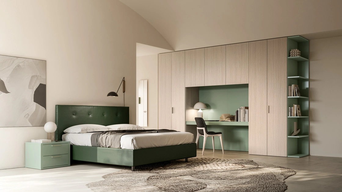 Letto matrimoniale Eros con contenitore di SantaLucia