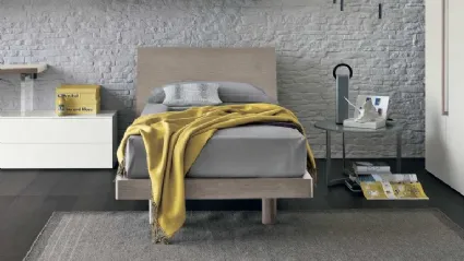 Letto singolo con testiera Clio di Tomasella