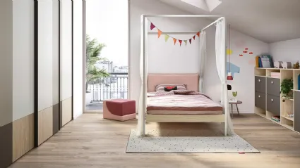 Letto singolo a baldacchino Kap di Nidi