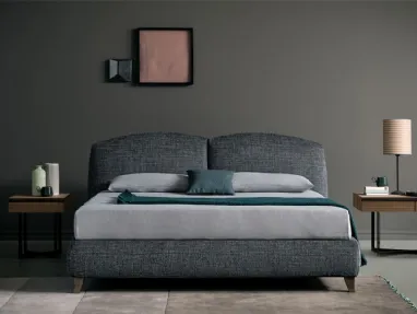 Letto Tokyo in legno e tessuto di Bodema