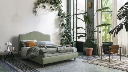 Letto in tessuto Vanity di Bolzan Letti