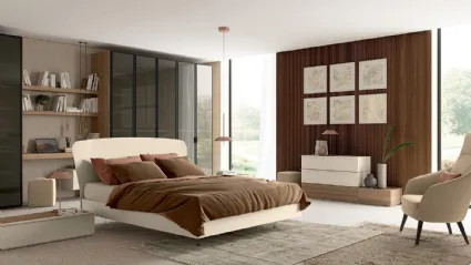 Letto matrimoniale con testiera Vitalyty Estel di Colombini Casa