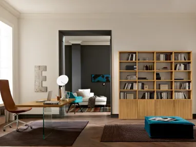 Libreria a muro in legno Mixer 11 di FGF Mobili