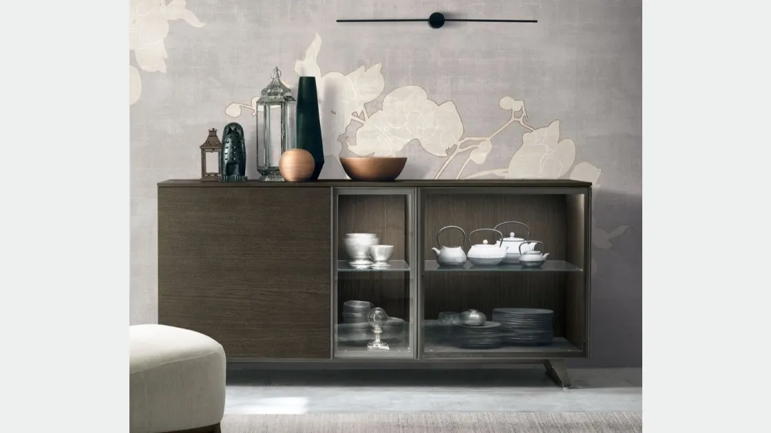 Madia Metropolis B01 in materico rovere moka di Tomasella