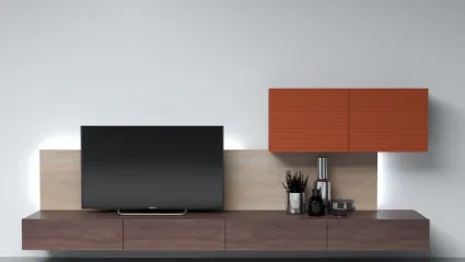Mobile sospeso Living Zero 16 L29 in legno massello di Devina Nais