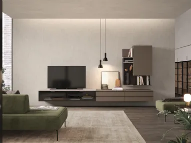 Parete Attrezzata sospesa Golf L103 in melaminico di Colombini Casa