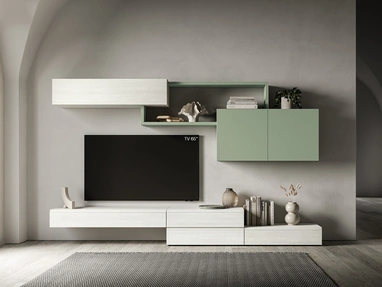 Parete Attrezzata Pratico PTG404 di SantaLucia