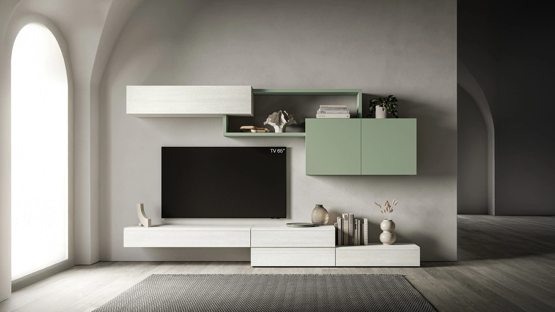 Parete Attrezzata Pratico PTG404 di SantaLucia