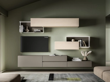 Parete Attrezzata Pratico PTG433 di SantaLucia