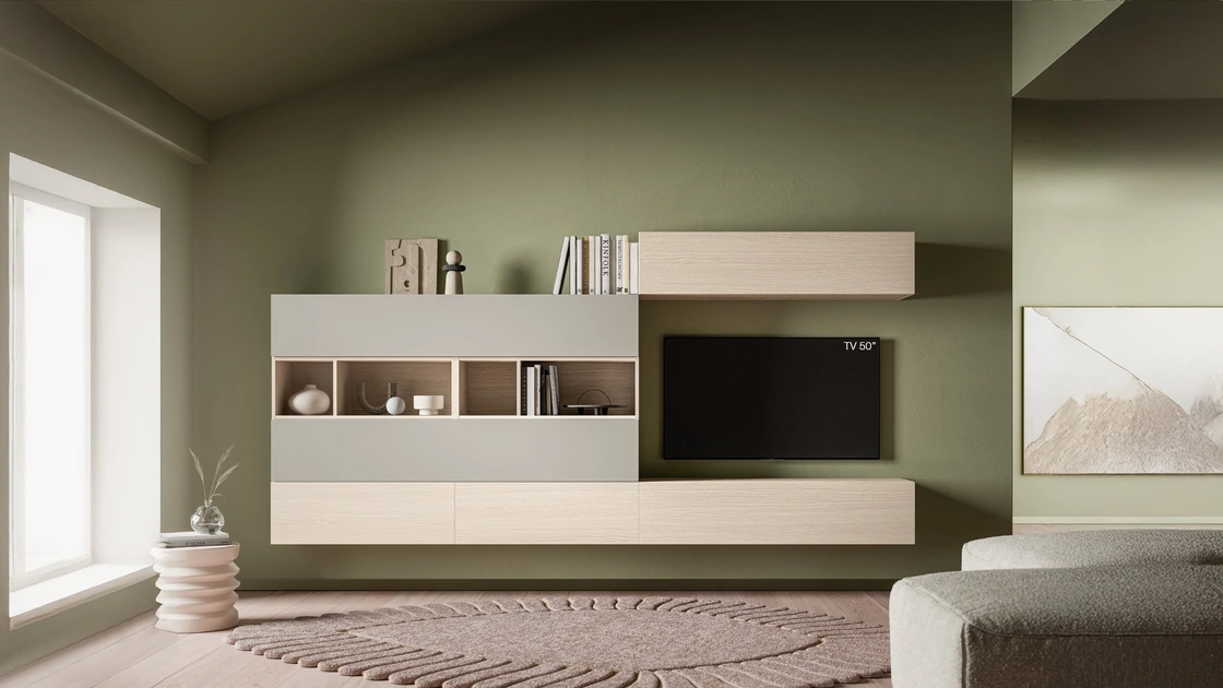 Parete Attrezzata Pratico PTG449 di SantaLucia