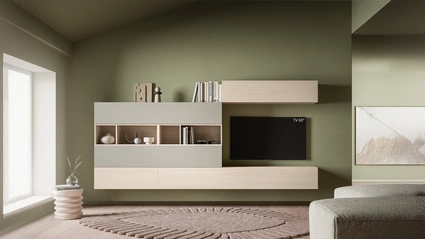 Parete Attrezzata Pratico PTG449 di SantaLucia