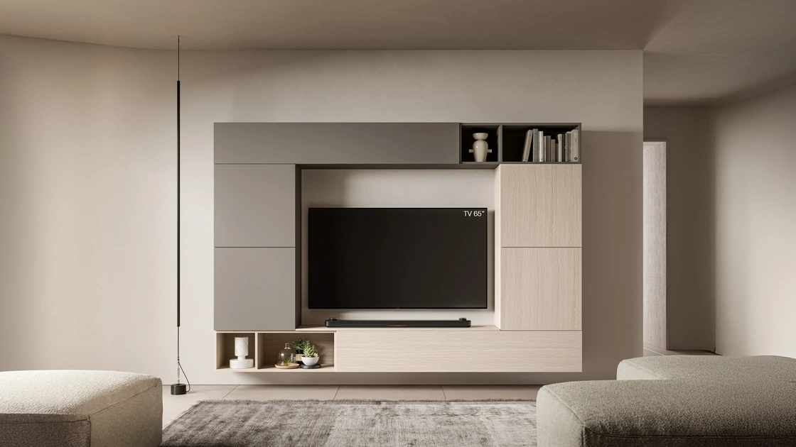 Parete Attrezzata Pratico PTG453 di SantaLucia