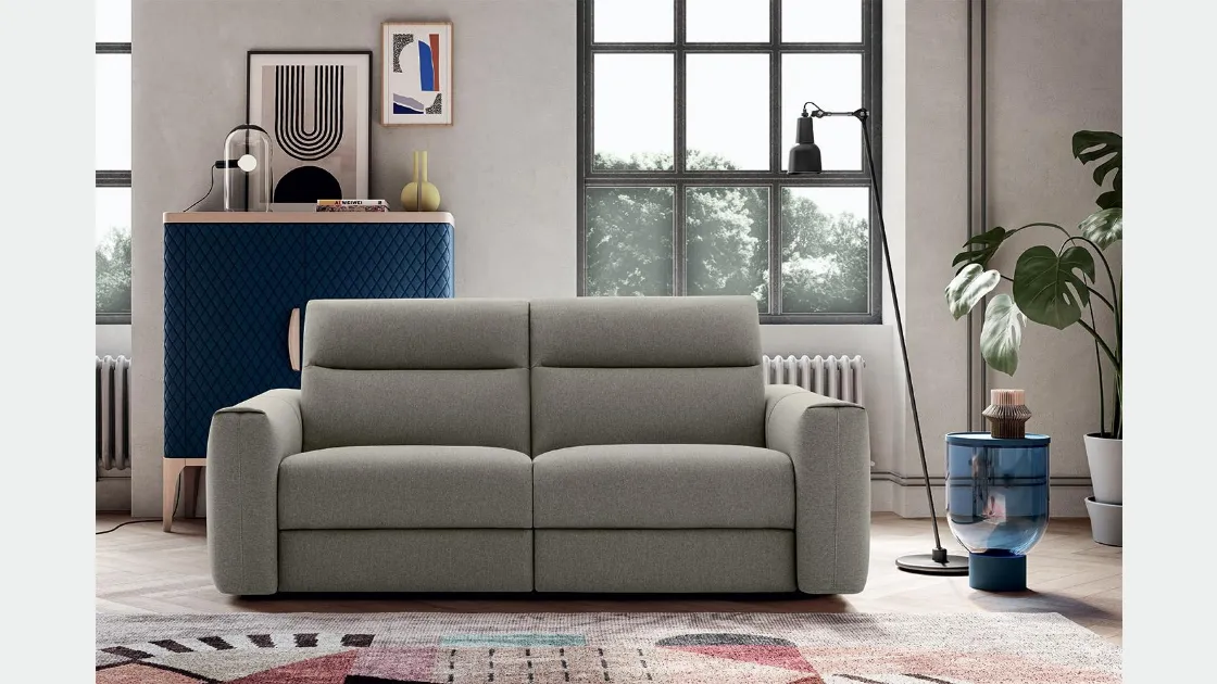Divano lineare Creed con movimento relax di Felis