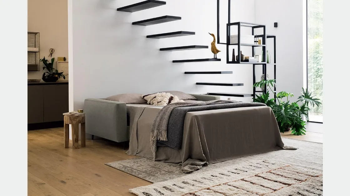 Divano Letto in tessuto Regis di Felis
