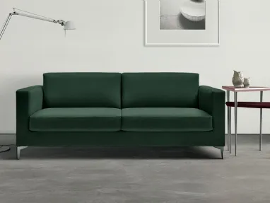 Divano Letto lineare in tessuto Richard di Bodema