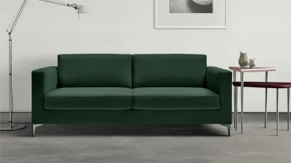 Divano Letto lineare in tessuto Richard di Bodema